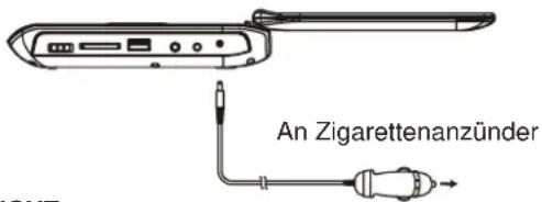 AudioSonic DV1820 - ANSCHLUSS ÜBER FAHRZEUGADAPTER - 1