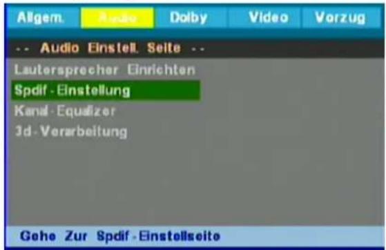 Axxion AXX208 - SPDIF (Configuration de la sortie audio SPDIF) - 1