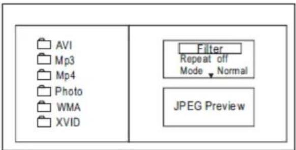 Axxion AXX1404 - Lecture de fichiers MP3/WMA/MPEG4 - 1