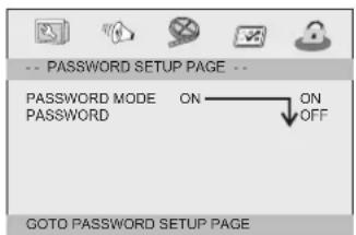 Axxion AXX1403 - Mot de passe Menu réglage - 1