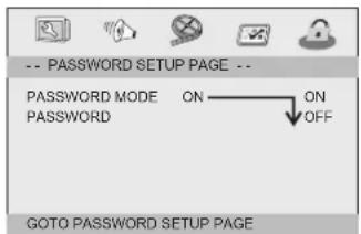 Axxion AXX1403 - Password Setup Page - 1
