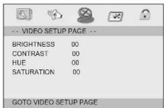 Axxion AXX1403 - Page réglage vidéo - 1