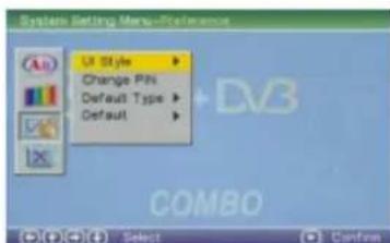 Axxion ADVP205 - Système Menu-Préférences - 1