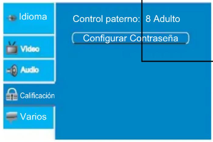 PROLINE DVDP763W - - Configuración de la Calificación - 1