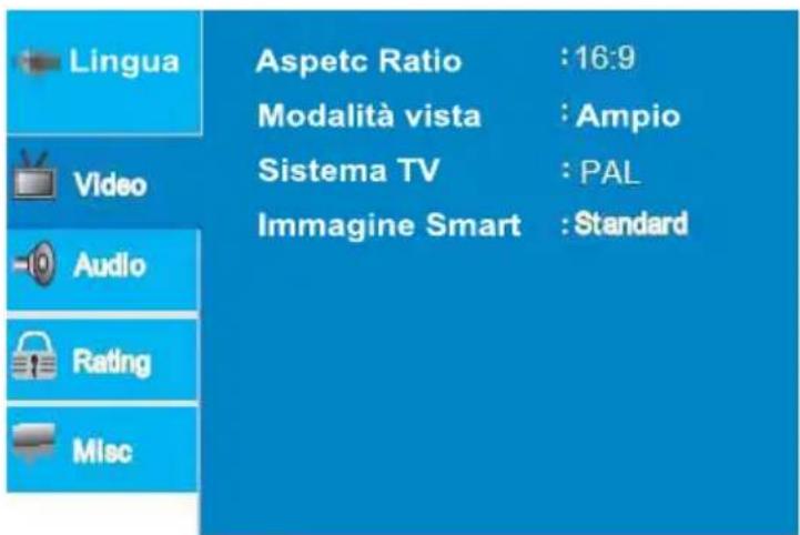 PROLINE DVDP763W - - Impostazione Video - 1