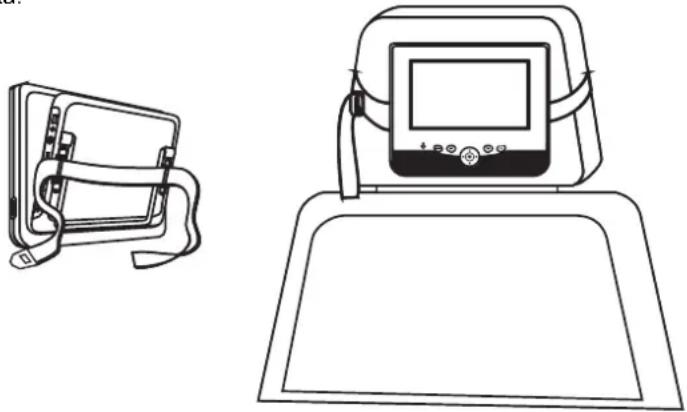 PROLINE DVDP292WX - Installazione del lettore DVD sui sedili dell'auto - 1