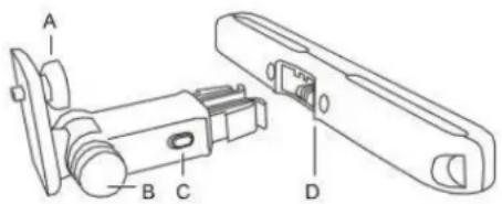 LOGICOM DJIX PVS 90539HSM - Eléments du kit : - 1