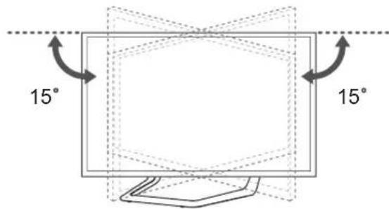 LG 32LA620S - De kijkhoek van de TV aanpassen - 1