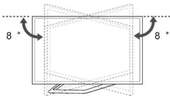 LG 32LA620S - Ajustar o ângulo da TV para se adequar à sua perspectiva - 3