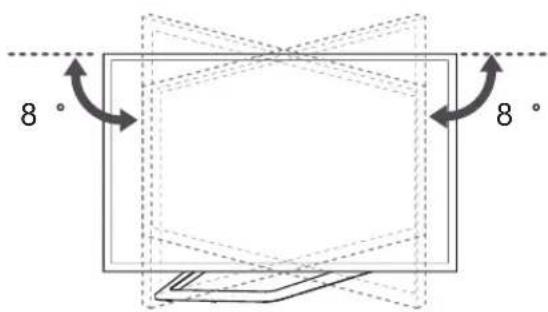 LG 32LA620S - Ajustement de l'angle de la TV afin de trouver le meilleur angle de vue - 3