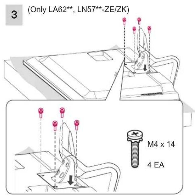 LG 32LA620S - Attaching the stand - 4