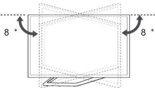 LG 32LA620S - Adjusting the angle of the TV to suit view - 3