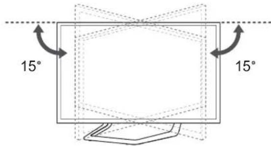 LG 32LA620S - Ajustar o ângulo da TV para se adequar à sua perspectiva - 1