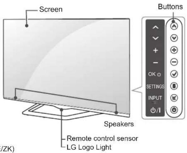 LG 32LA620S - Parts and buttons - 2