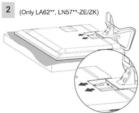LG 32LA620S - Attaching the stand - 2