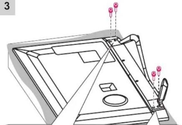 LG 32LA620S - Attaching the stand - 7