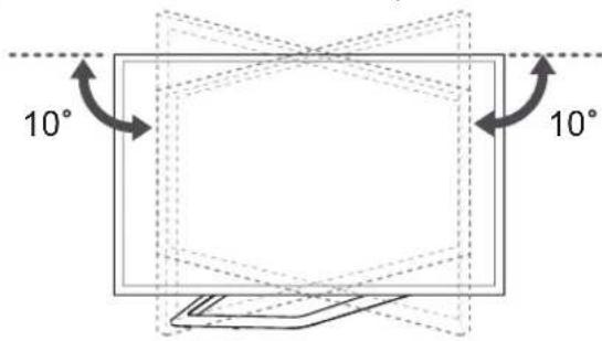 LG 32LA620S - Ajuste del ángulo de la TV según la perspectiva - 2