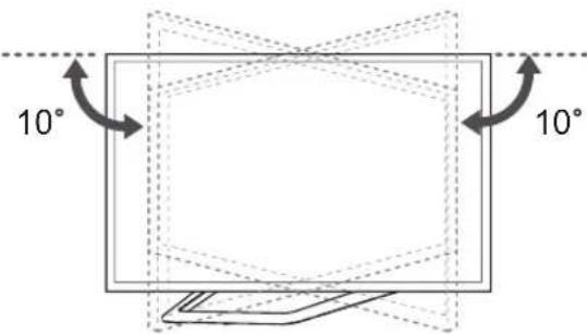 LG 32LA620S - Adjusting the angle of the TV to suit view - 2