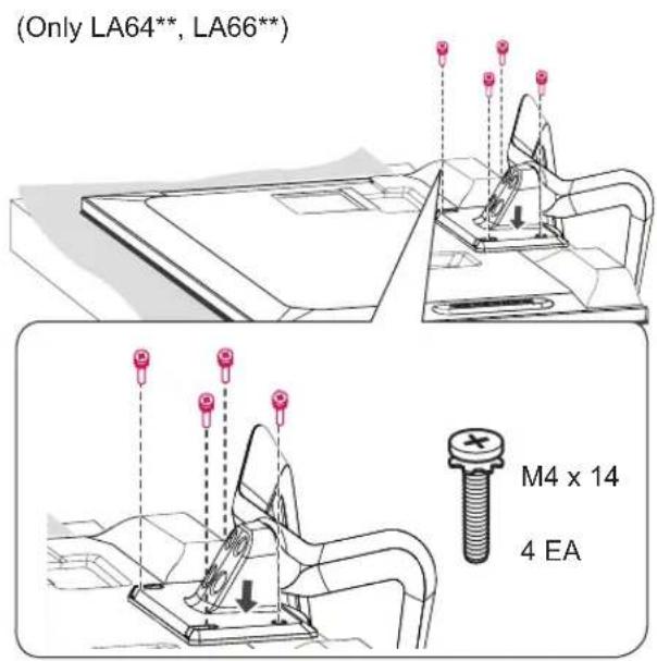 LG 32LA620S - Attaching the stand - 5