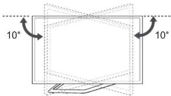LG 32LA620S - Ajustement de l'angle de la TV afin de trouver le meilleur angle de vue - 2