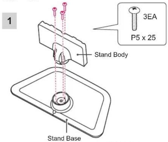 LG 32LA620S - Attaching the stand - 10