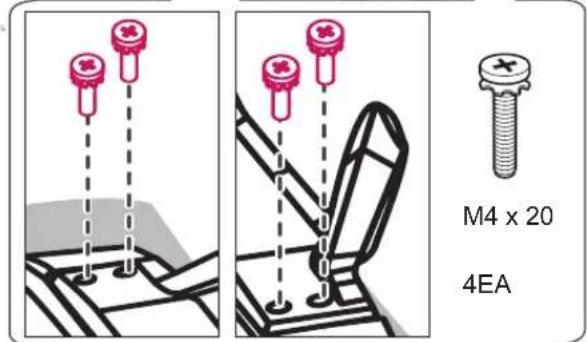 LG 32LA620S - Attaching the stand - 8