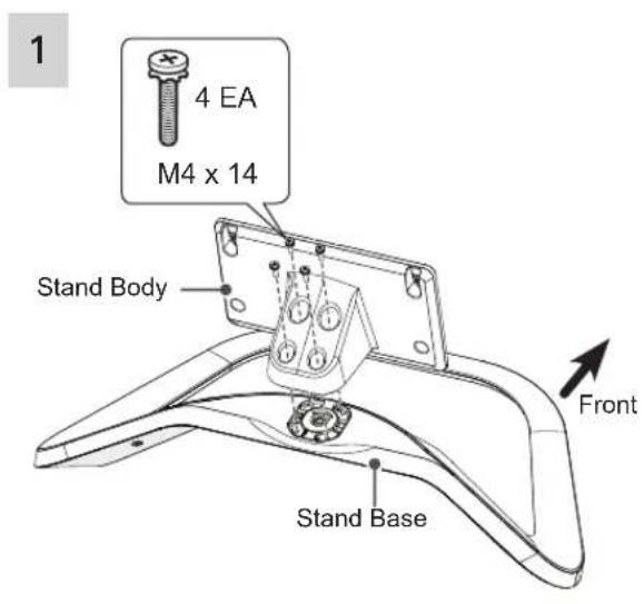 LG 32LA620S - Attaching the stand - 1