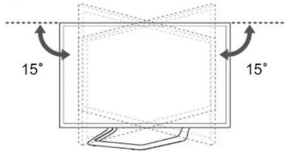 LG 32LA620S - Ajustement de l'angle de la TV afin de trouver le meilleur angle de vue - 1