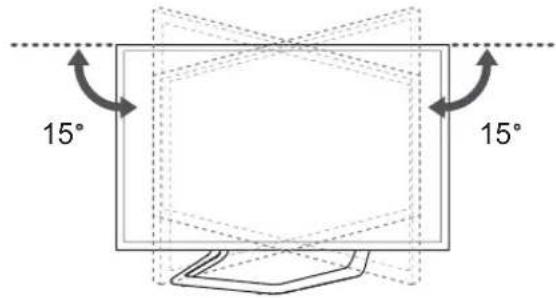 LG 32LA620S - Regolazione dell'angolazione del teilevisore per una migliorie visione - 1