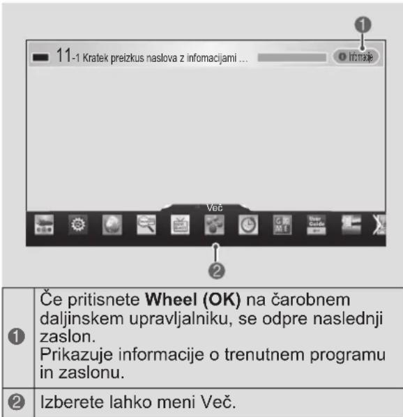 LG 32LA620S - Uporaba Čarobnega daljinskega upravljalnika - 2