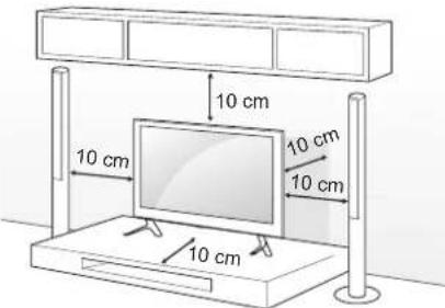 LG 55UF695V - Op een tafelblad plaatsen - 1