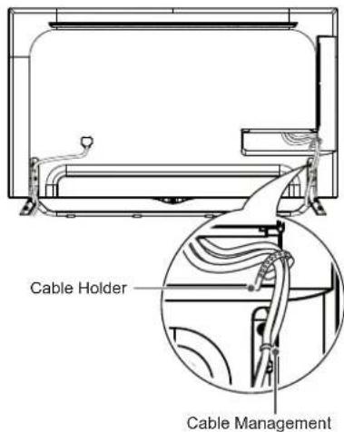 LG 55UF695V - Tidying cables - 1