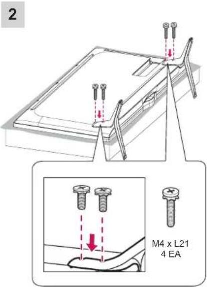 LG 55UF695V - Attaching the stand - 4