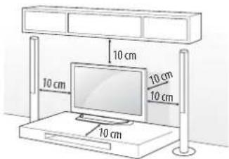 LG 65UF7769 - Fixar a TV numa parede - 1