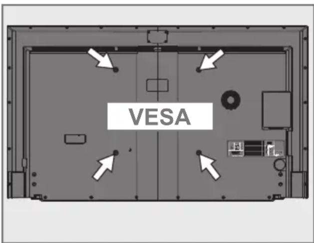 GRUNDIG 65 FLX 9590 BP - Préparation pour le montage du support VESA - 1