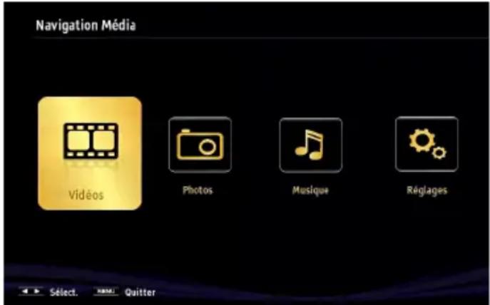 AKAI AL4008TBK - Menu Navigateur média - 1