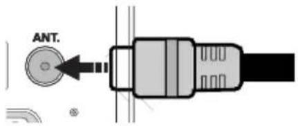AKAI AL4008TBK - Branchez l'alimentation&Antenne - 1