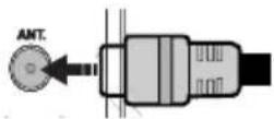 AKAI AL3212SMART - Branchement de l'antenne/Câble - 1