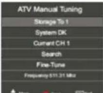 ORION LED3257 - Ручной поиск (ATV Manual Tuning) - 2