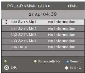 MPMAN 237 - Menu EPG (guide électronique des programmes). - 1