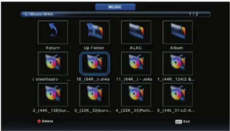DENVER LED5568T2CS - Menu Musique - 2