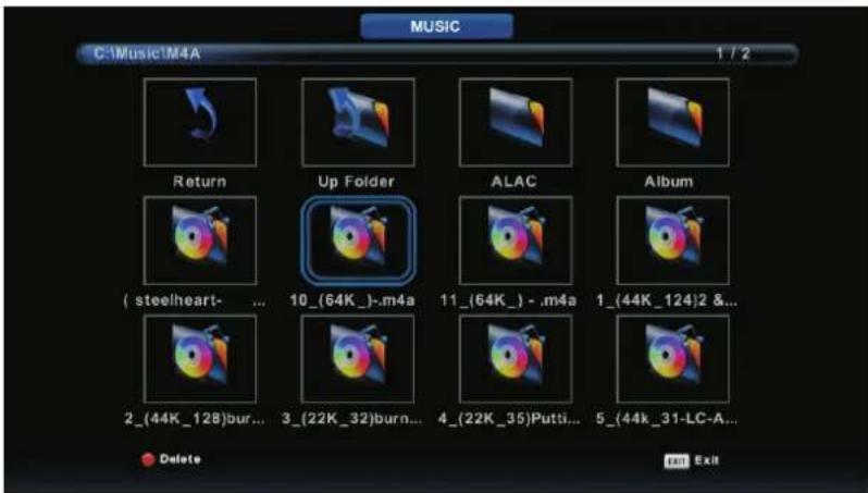 DENVER LED4067T2CS - Menu musique - 2