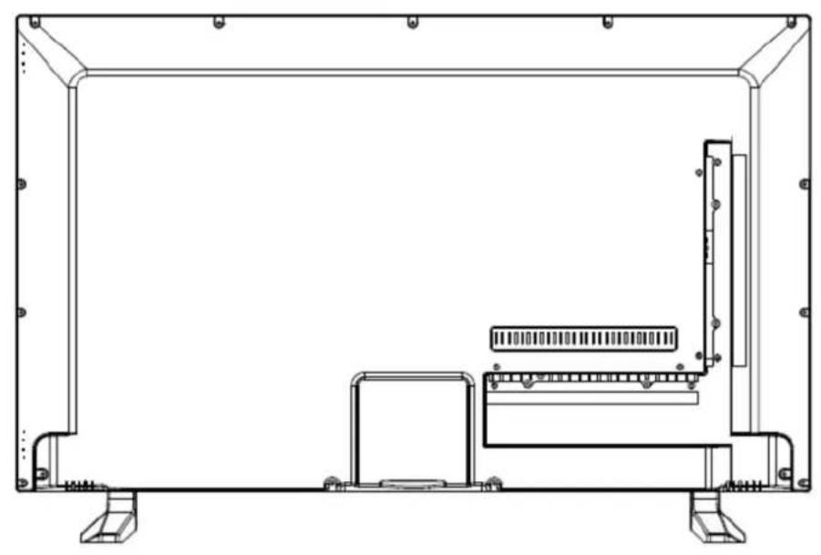 DENVER LED4066T2CS - Les fonctions des boutons de la TV sont décrites ci-dessous. - 1