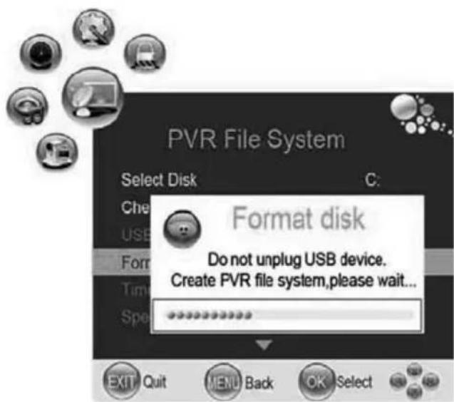 AKAI DLCE2451SW - Vérifier système fichiers PVR - 2