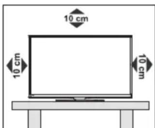 BRANDT B2420HD - Positionner le téléviseur - 1