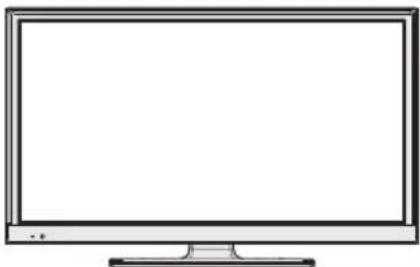 BRANDT B2420HD - Bedieningstoetsen op de TV - 1