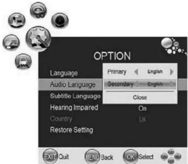 AKAI DLCE2451SK - Menu Options - 1