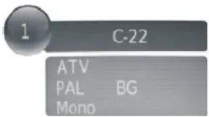 AKAI DLCE2251SW - Touche LIST (Liste des chaînes) - 2