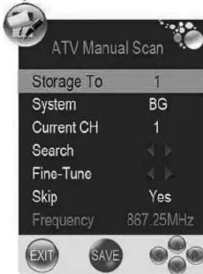AKAI DLCE2251SW - Recherche manuelle TV Analogique - 1