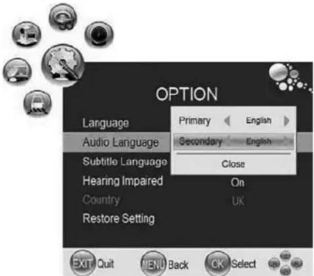 AKAI DLCE1951SW - Menu Options - 1